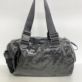 【6fa0990-k】シャネル ボストンバッグ スポーツ コーティングキャンバス ブラック シルバー金具【中古】レディース