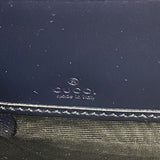 【6fa0992-k】グッチ 長財布 ホースビット 621889 キャンバス ネイビー ベージュ ゴールド金具【中古】レディース