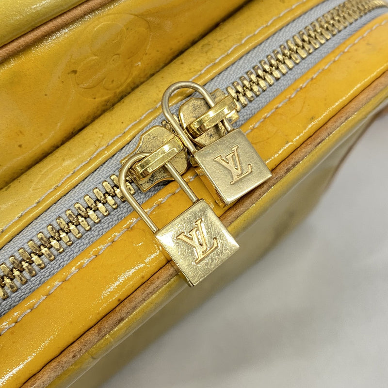 【6fa0994】ルイヴィトン ショルダーバッグ ヴェルニ ウースター M91036 グリ【中古】レディース