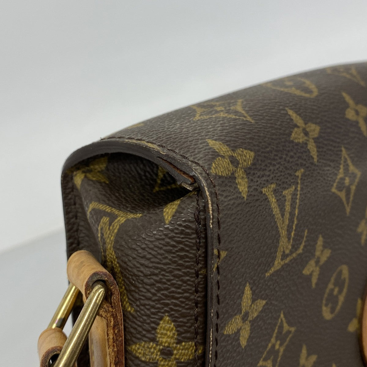 【6fa0997】ルイヴィトン ショルダーバッグ モノグラム サンクルーGM M51242 ブラウン【中古】レディース