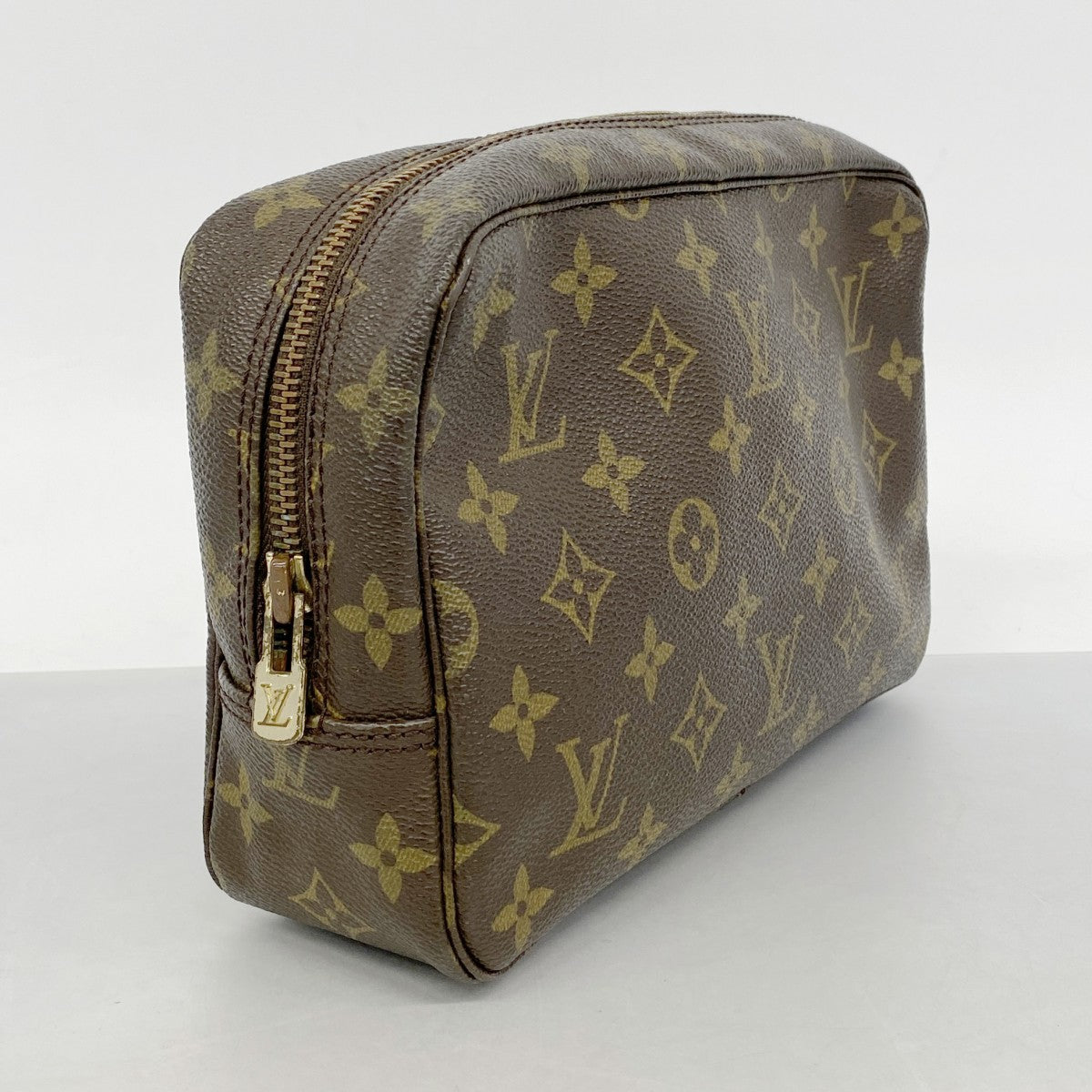 【6fa0998】ルイヴィトン ポーチ モノグラム トゥルーストワレット23 M47524 ブラウン【中古】レディース