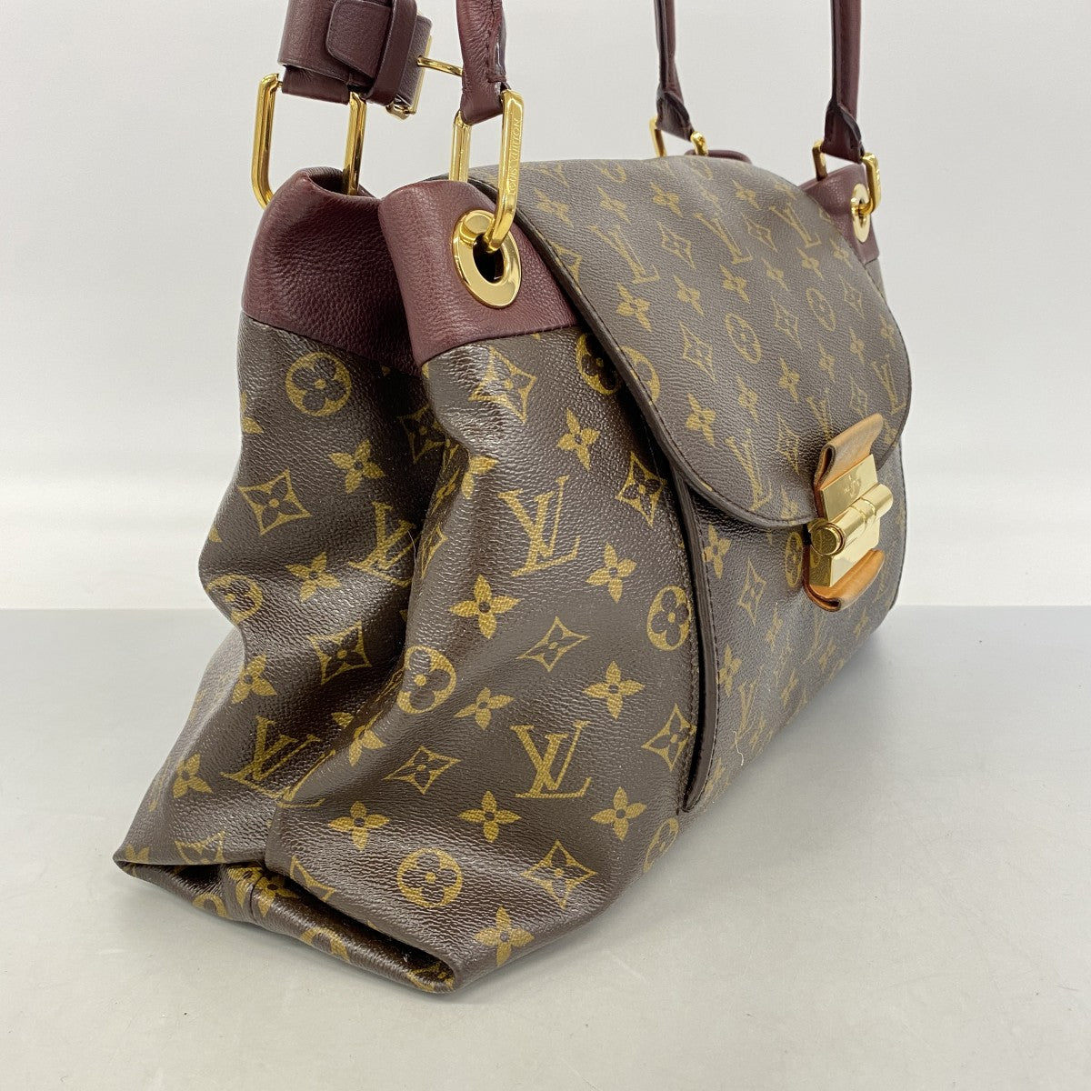 【6fa1003-k】ルイヴィトン ショルダーバッグ モノグラム オランプ M40579 ボルドー ブラウン【中古】レディース