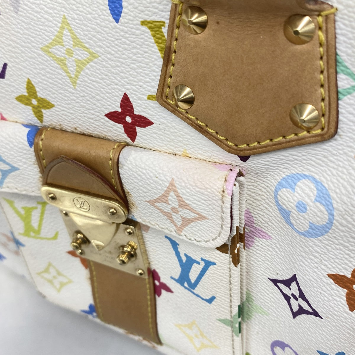 【6fa1004-k】ルイヴィトン ハンドバッグ モノグラム・マルチカラー スピーディ30 M92643 ブロン【中古】レディース