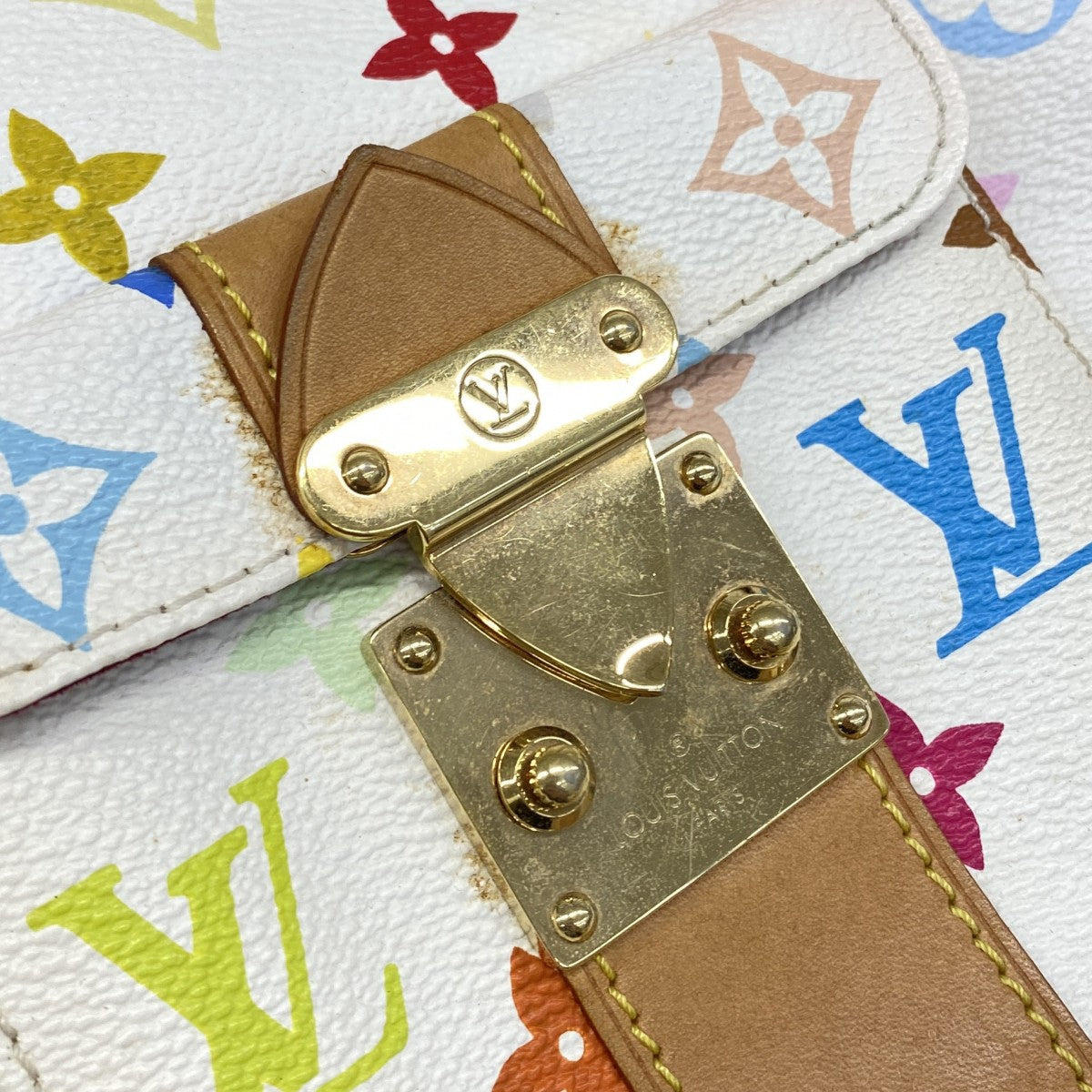 【6fa1004-k】ルイヴィトン ハンドバッグ モノグラム・マルチカラー スピーディ30 M92643 ブロン【中古】レディース