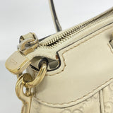 【6fa1007-k】グッチ ハンドバッグ グッチシマ 269894 レザー アイボリー シャンパンゴールド金具【中古】レディース