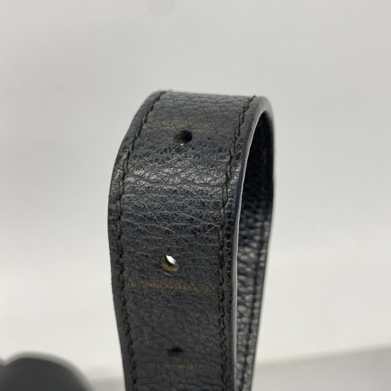 【6fa1008-k】グッチ ショルダーバッグ 523588 レザー ブラック ゴールド金具【中古】レディース