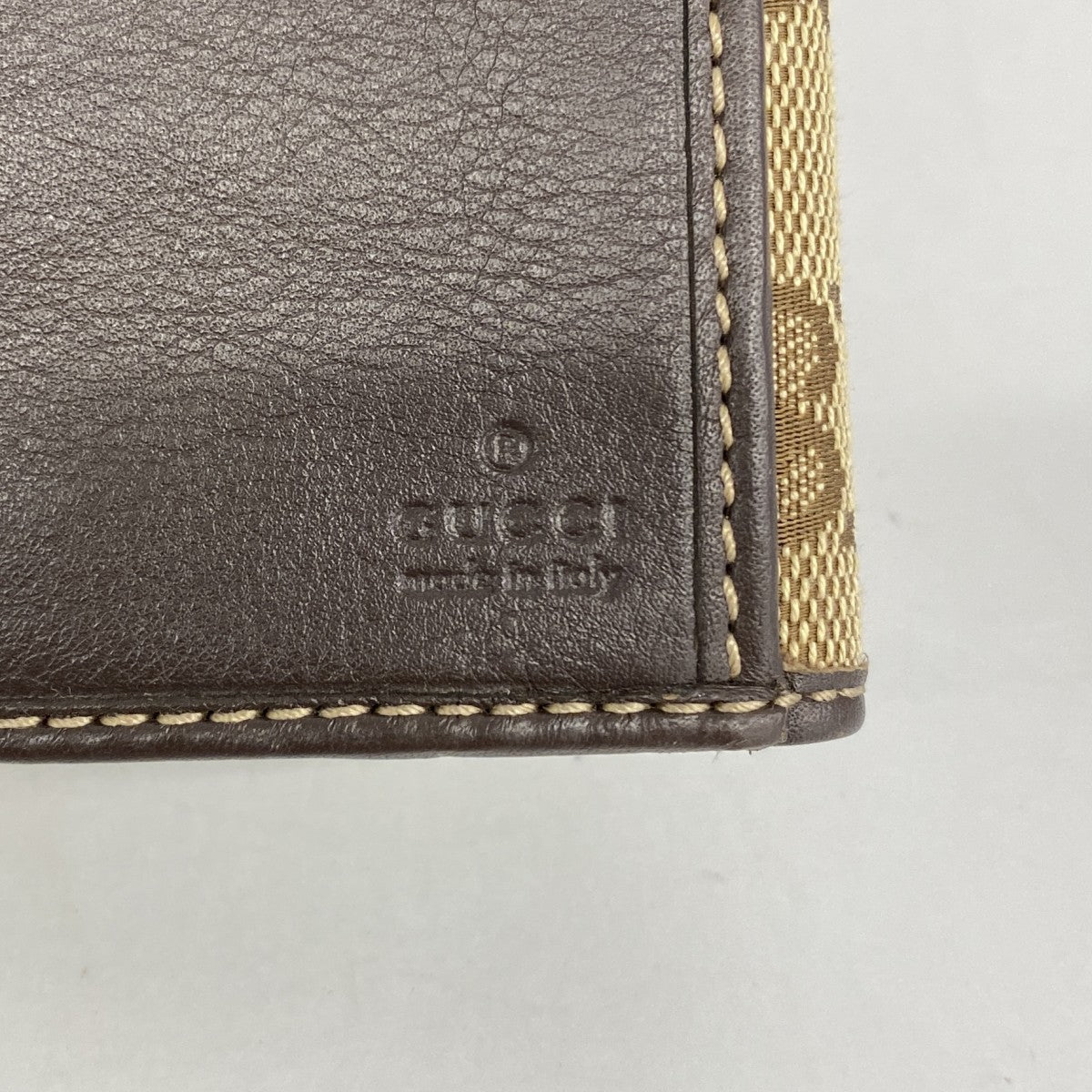 【6fa1009-k】グッチ 長財布 GGキャンバス 226154 キャンバス ベージュ ブラウン シャンパンゴールド金具【中古】レディース