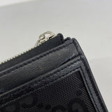 【6fa1010-k】グッチ 財布 ジャンボGG 657587 キャンバス ブラック シルバー金具【中古】レディース