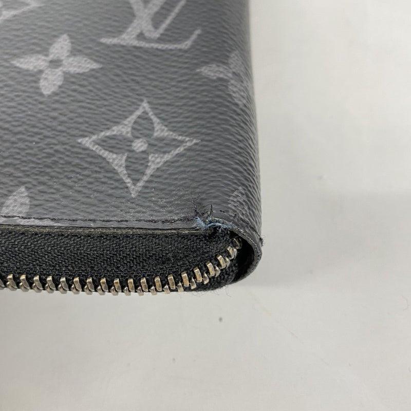 【6fa1011-k】ルイヴィトン 長財布 モノグラム・エクリプス ジッピーウォレットヴェルティカル M62295 ブラック【中古】メンズ