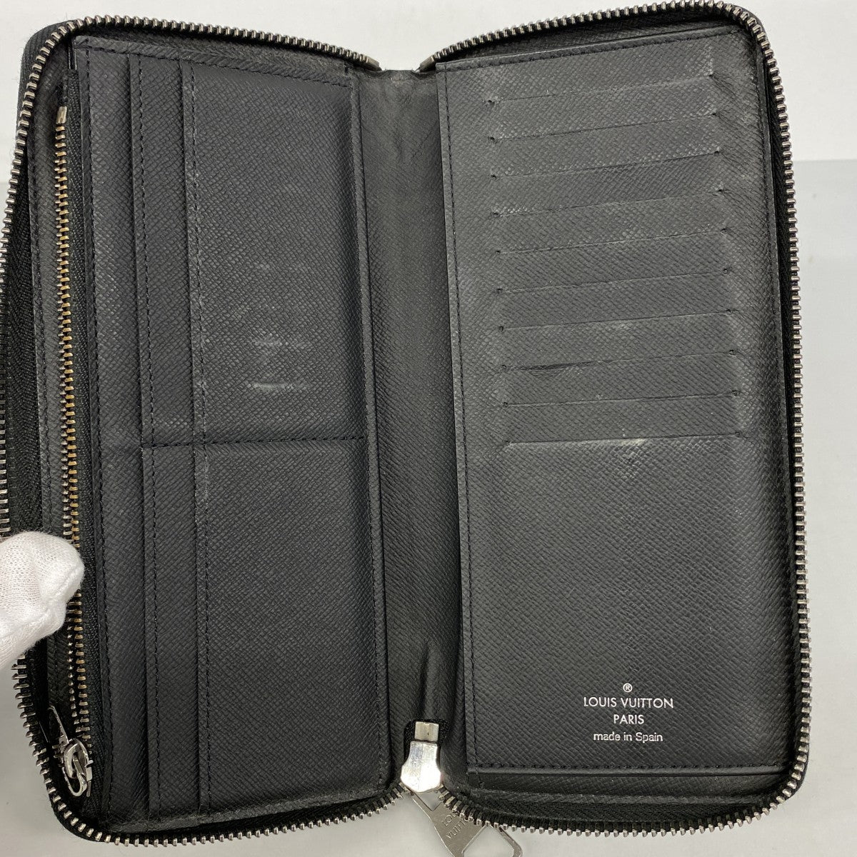 【6fa1011-k】ルイヴィトン 長財布 モノグラム・エクリプス ジッピーウォレットヴェルティカル M62295 ブラック【中古】メンズ