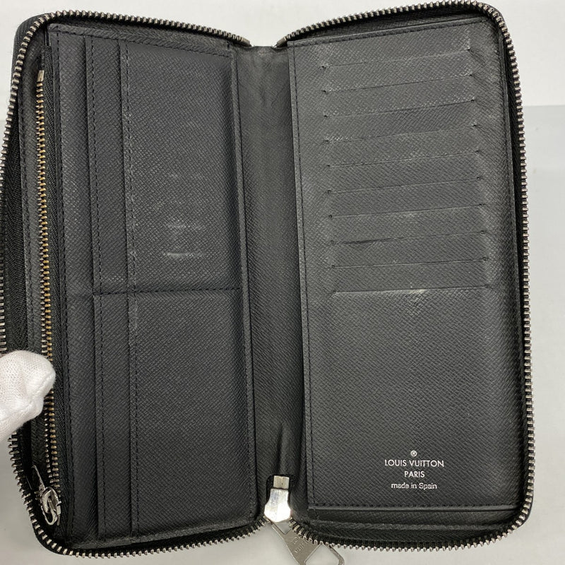 【6fa1011-k】ルイヴィトン 長財布 モノグラム・エクリプス ジッピーウォレットヴェルティカル M62295 ブラック【中古】メンズ