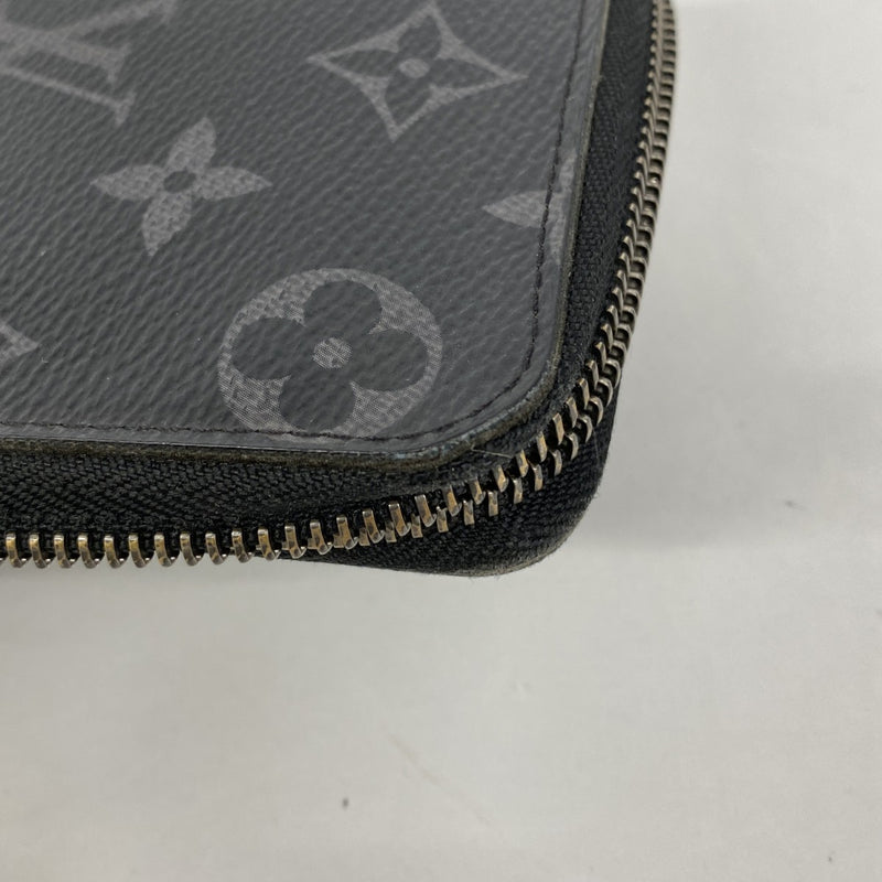 【6fa1011-k】ルイヴィトン 長財布 モノグラム・エクリプス ジッピーウォレットヴェルティカル M62295 ブラック【中古】メンズ