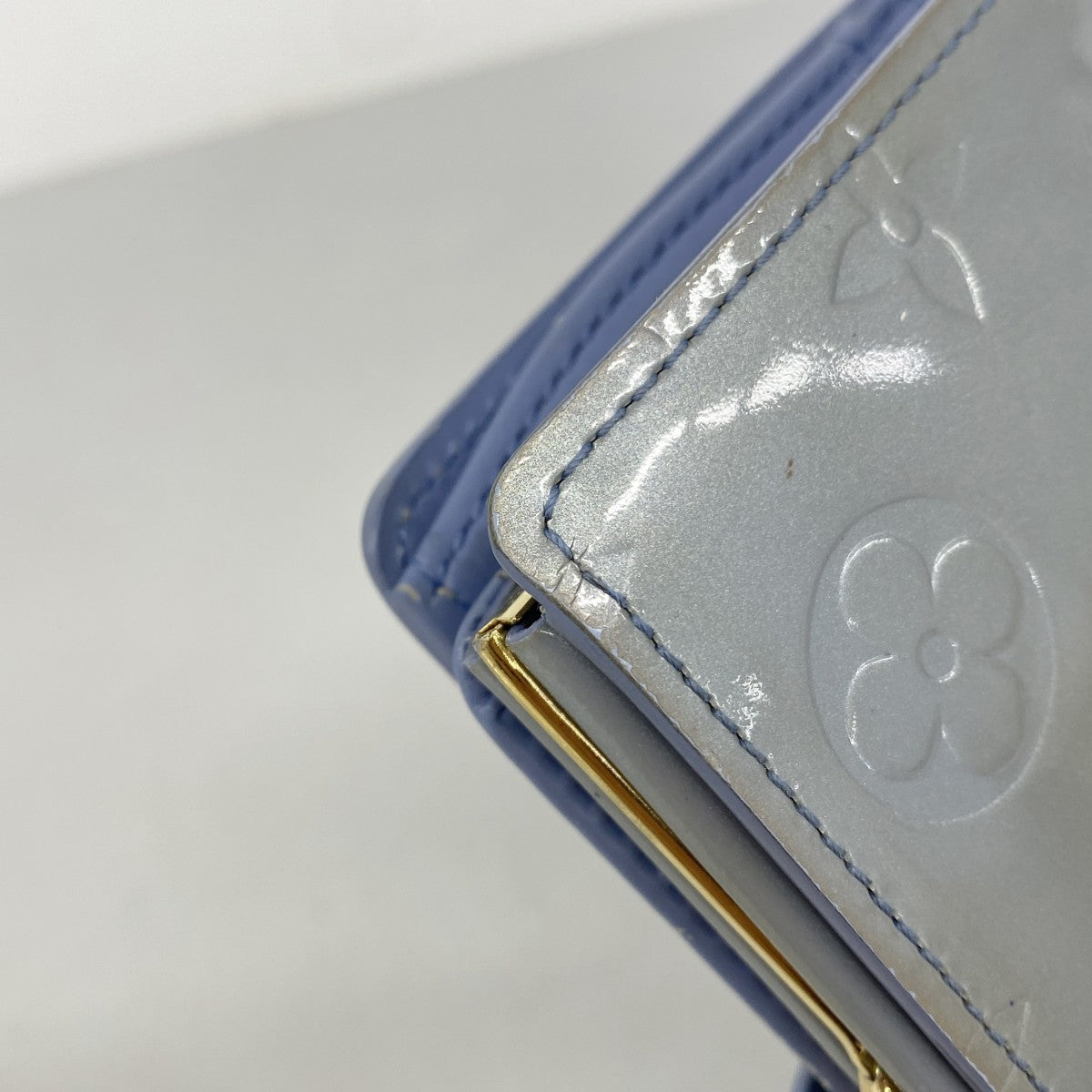【6fa1012-k】ルイヴィトン 財布 ヴェルニ ポルトモネビエヴィエノワ M91253 ラヴァンド【中古】レディース