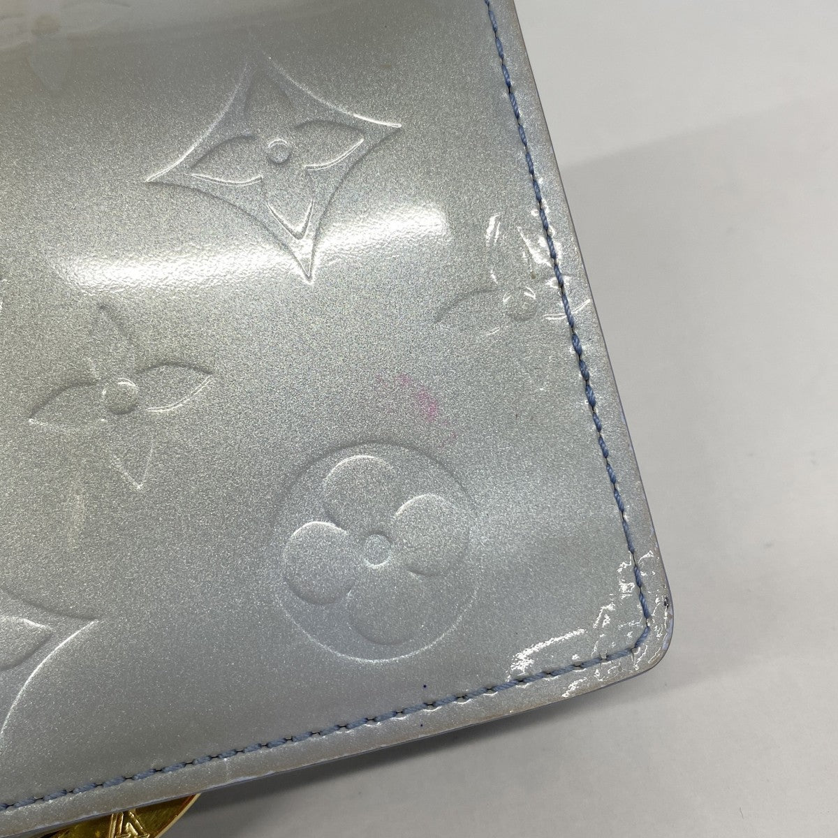 【6fa1012-k】ルイヴィトン 財布 ヴェルニ ポルトモネビエヴィエノワ M91253 ラヴァンド【中古】レディース
