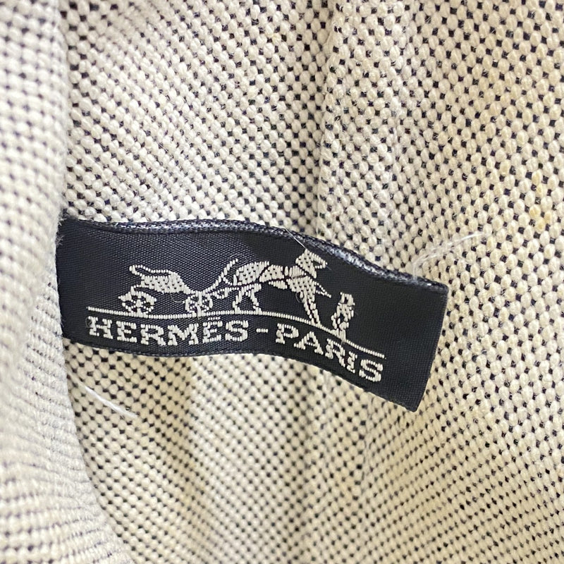 【6fa1013】エルメス トートバッグ ニューフールトゥMM キャンバス グレー シルバー金具【中古】メンズ レディース ユニセックス