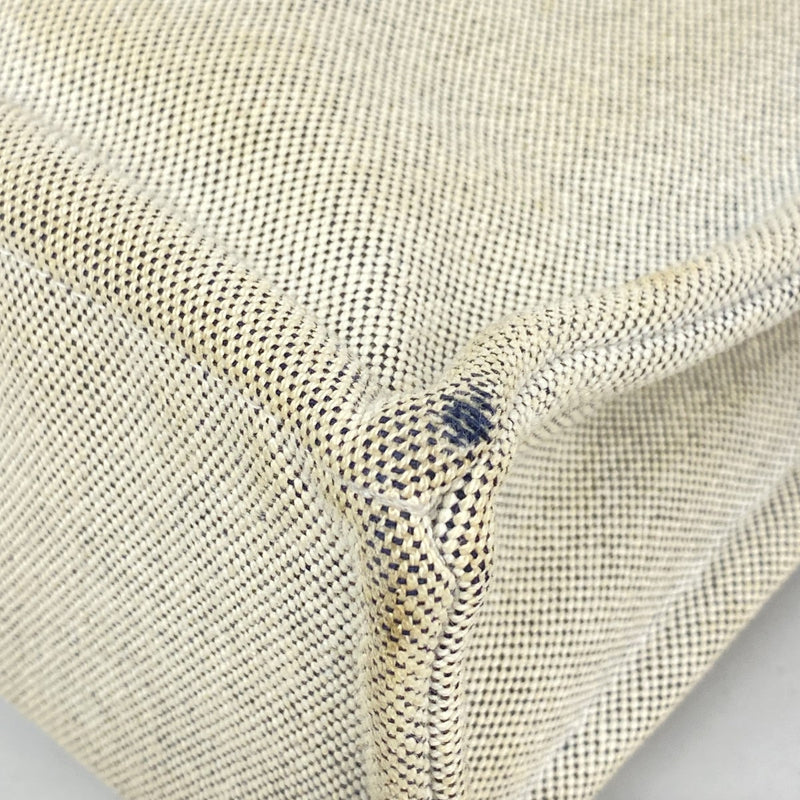 【6fa1013】エルメス トートバッグ ニューフールトゥMM キャンバス グレー シルバー金具【中古】メンズ レディース ユニセックス