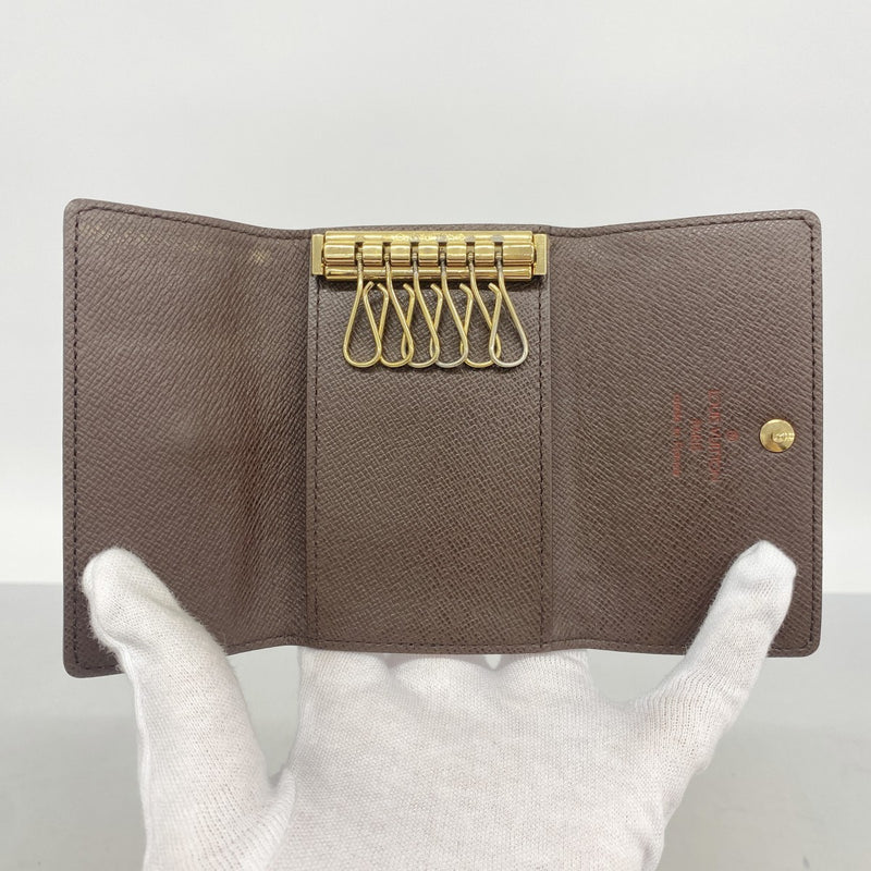 【6fa1016】ルイヴィトン キーケース ダミエ ミュルティクレ6 N62630 エベヌ【中古】メンズ レディース ユニセックス