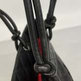 【6fa1026-k】シャネル トートバッグ カンボン ラムスキン ブラック シルバー金具【中古】レディース