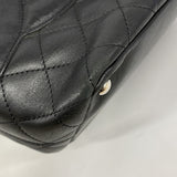 【6fa1026-k】シャネル トートバッグ カンボン ラムスキン ブラック シルバー金具【中古】レディース