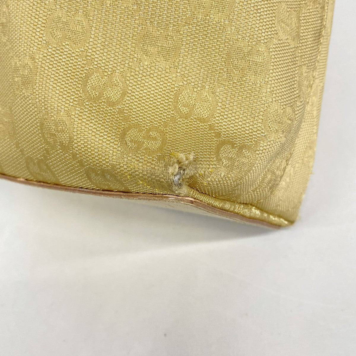 【6fa1028-k】グッチ トートバッグ GGキャンバス 002 1099 キャンバス ゴールド ゴールド金具【中古】レディース