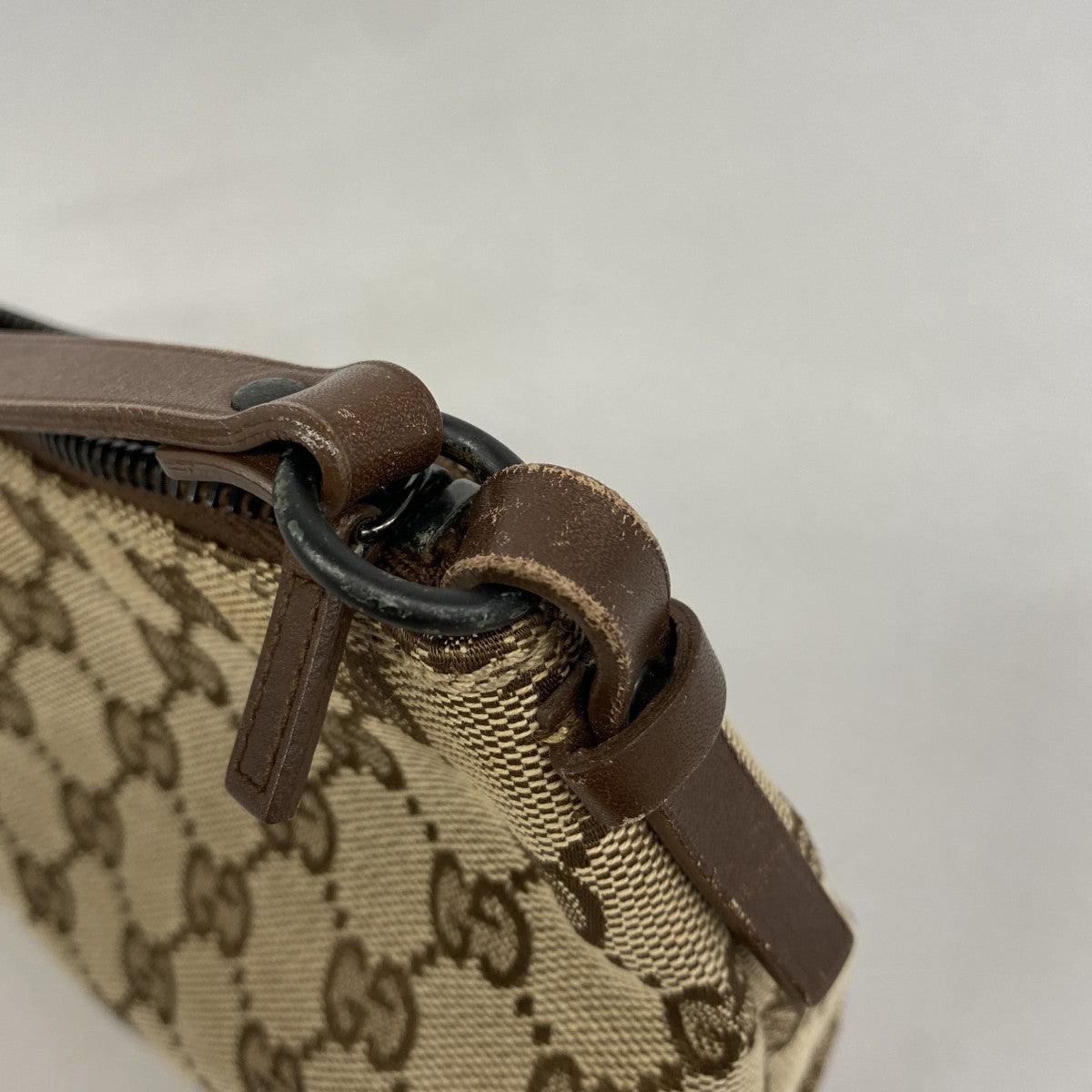 【6fa1029-k】グッチ ハンドバッグ GGキャンバス 103399 キャンバス ベージュ ブラウン【中古】レディース