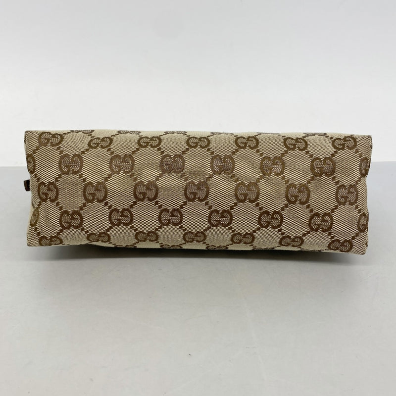 【6fa1029-k】グッチ ハンドバッグ GGキャンバス 103399 キャンバス ベージュ ブラウン【中古】レディース
