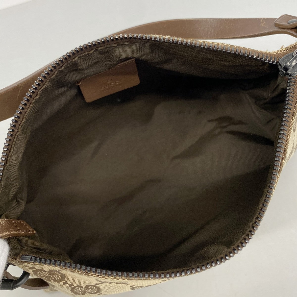 【6fa1029-k】グッチ ハンドバッグ GGキャンバス 103399 キャンバス ベージュ ブラウン【中古】レディース