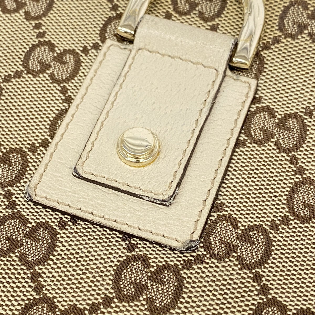 【6fa1040】グッチ ショルダーバッグ GGキャンバス/アビー 131326 キャンバス ブラウン シャンパンゴールド金具【中古】レディース
