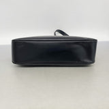 【6fa1041】サルヴァトーレフェラガモ ショルダーバッグ ヴァラ レザー ブラック シルバー金具【中古】レディース