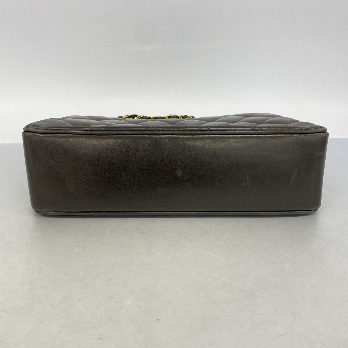 【6fa1043-k】シャネル チェーントート マトラッセ ラムスキン ブラック ゴールド金具【中古】レディース