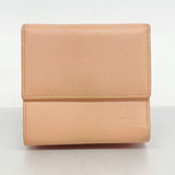 【6fa1048-k】シャネル 三つ折り長財布 ココボタン レザー ピンク ゴールド金具【中古】レディース
