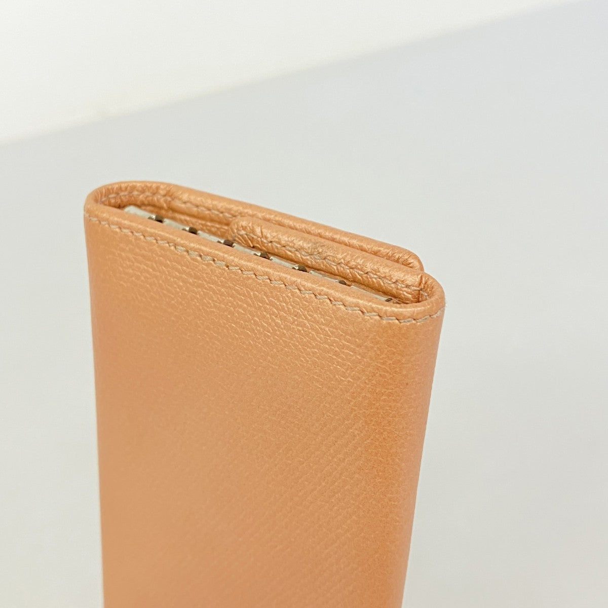 【6fa1049-k】シャネル キーケース ココボタン レザー ピンク シルバー金具【中古】レディース