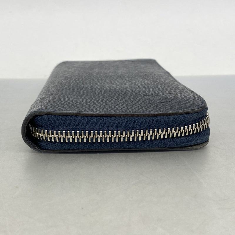 【6fa1050-k】ルイヴィトン 長財布 タイガ ジッピーウォレットヴェルティカル M30510 ブルーマリーヌ【中古】メンズ