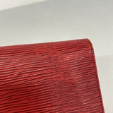 【6fa1051-k】ルイヴィトン 長財布 エピ ポシェットポルトモネクレディ M63577 カスティリアンレッド【中古】レディース