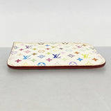 【6fa1052-k】ルイヴィトン コインケース モノグラム・マルチカラー ポシェットクレ M93734 ブロン【中古】レディース