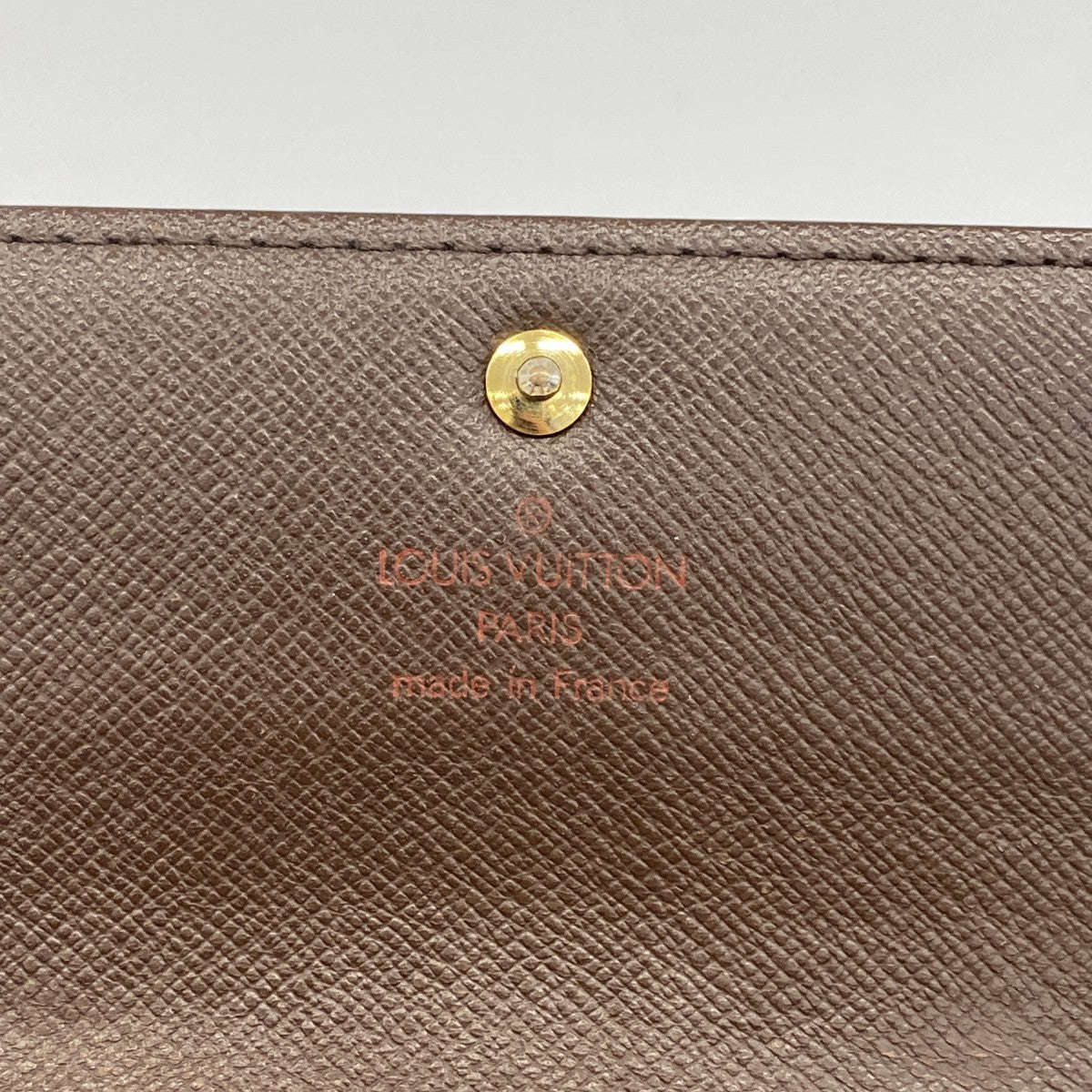 【6fa1054】ルイヴィトン 長財布 ダミエ ポルトモネクレディ N61724 エベヌ【中古】レディース