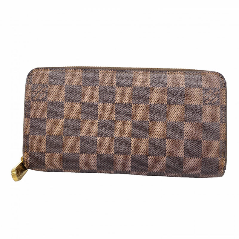 【6fa1055】ルイヴィトン 長財布 ダミエ ジッピーウォレット N60015 エベヌ【中古】メンズ レディース ユニセックス