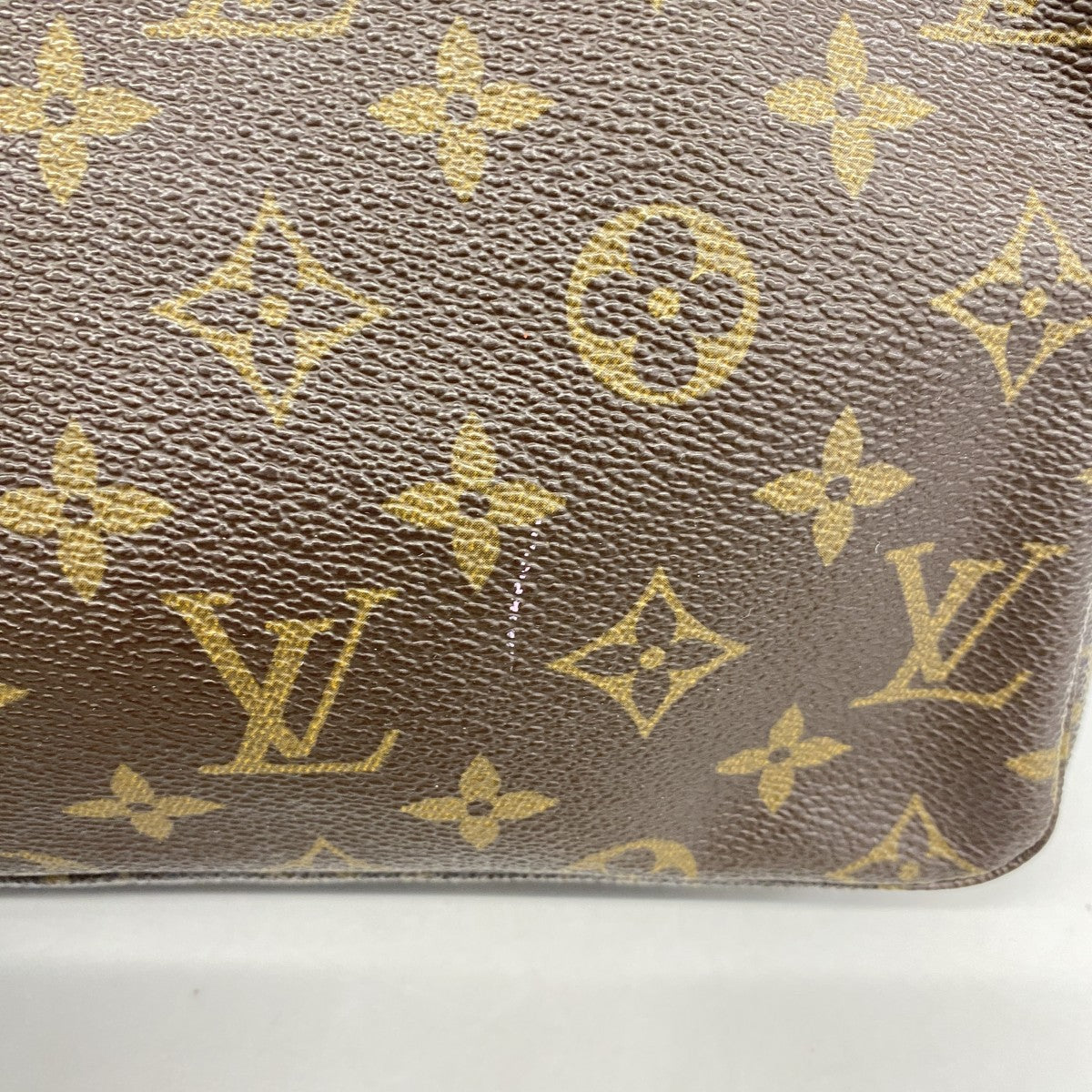 【6fa1056】ルイヴィトン ポーチ モノグラム トゥルース トワレット28 M47522 ブラウン【中古】レディース