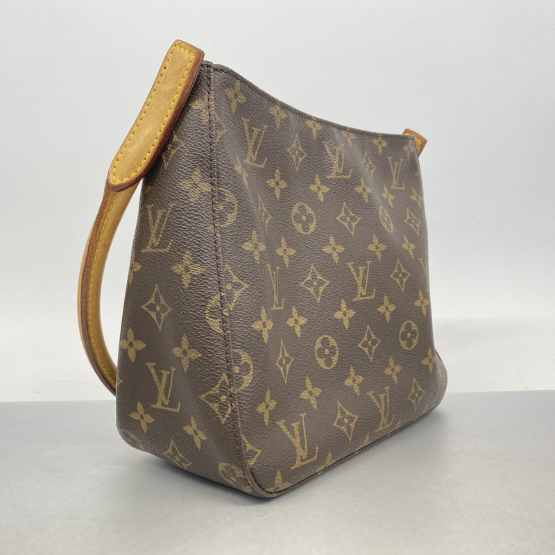 【6fa1057】ルイヴィトン ショルダーバッグ モノグラム ルーピングMM M51146 ブラウン【中古】レディース