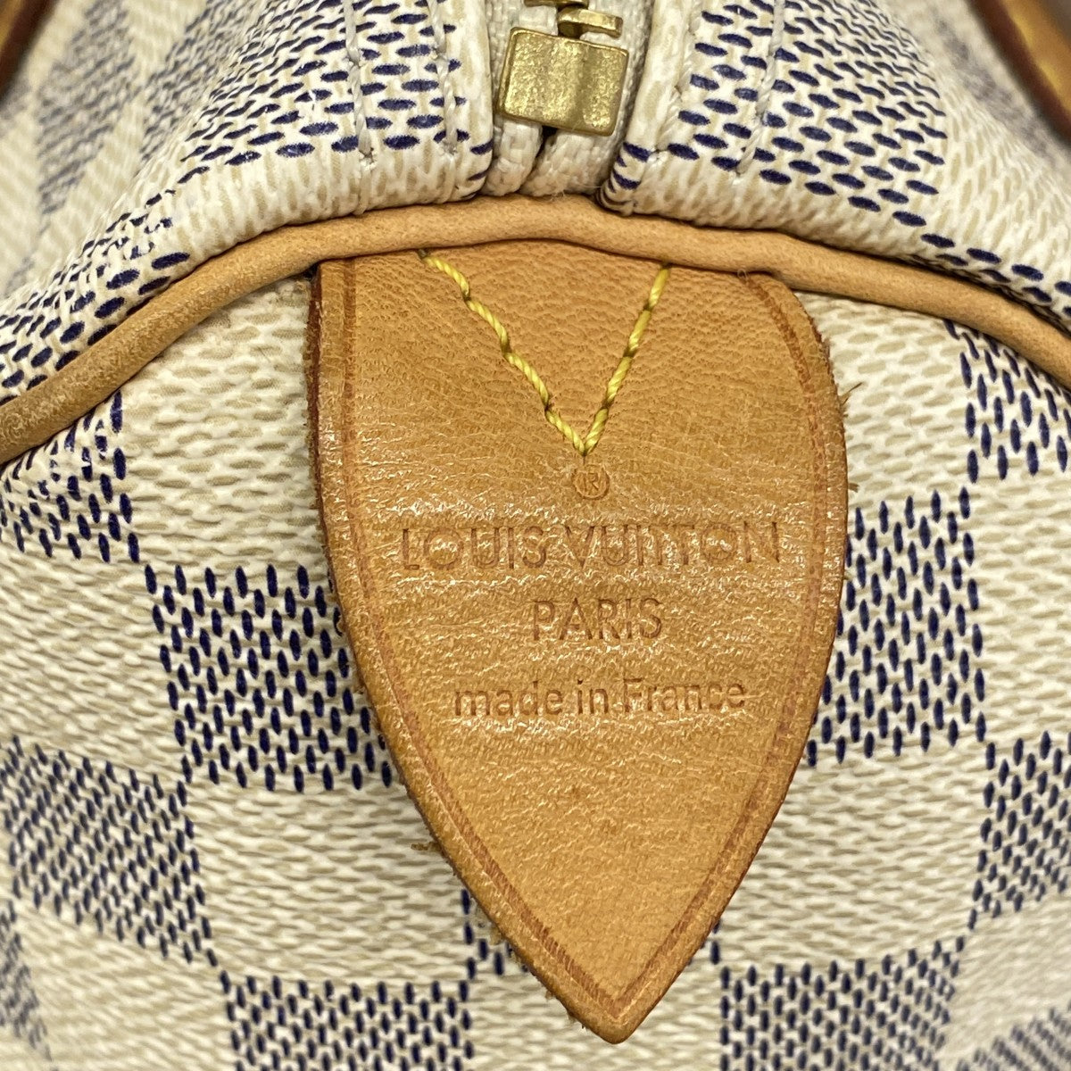 【6fa1061】ルイヴィトン ハンドバッグ ダミエ・アズール スピーディ25 N41371 ホワイト【中古】レディース