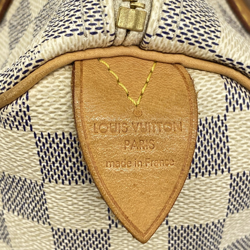 【6fa1061】ルイヴィトン ハンドバッグ ダミエ・アズール スピーディ25 N41371 ホワイト【中古】レディース