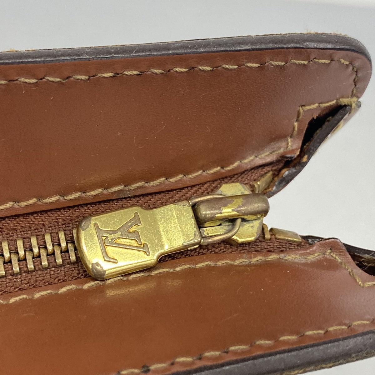 【6fa1062】ルイヴィトン クラッチバッグ モノグラム ポシェットオム M51795 ブラウン【中古】メンズ