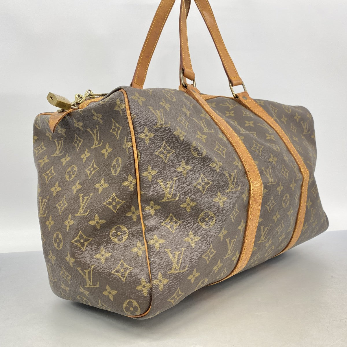 【6fa1081】ルイヴィトン ボストンバッグ モノグラム サックスプール45 M41624 ブラウン【中古】メンズ レディース ユニセックス