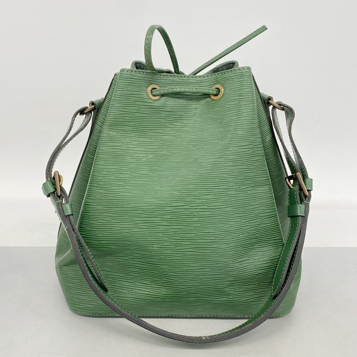【6fa1091】ルイヴィトン ショルダーバッグ エピ プチノエ M44104 ポルネオグリーン【中古】レディース