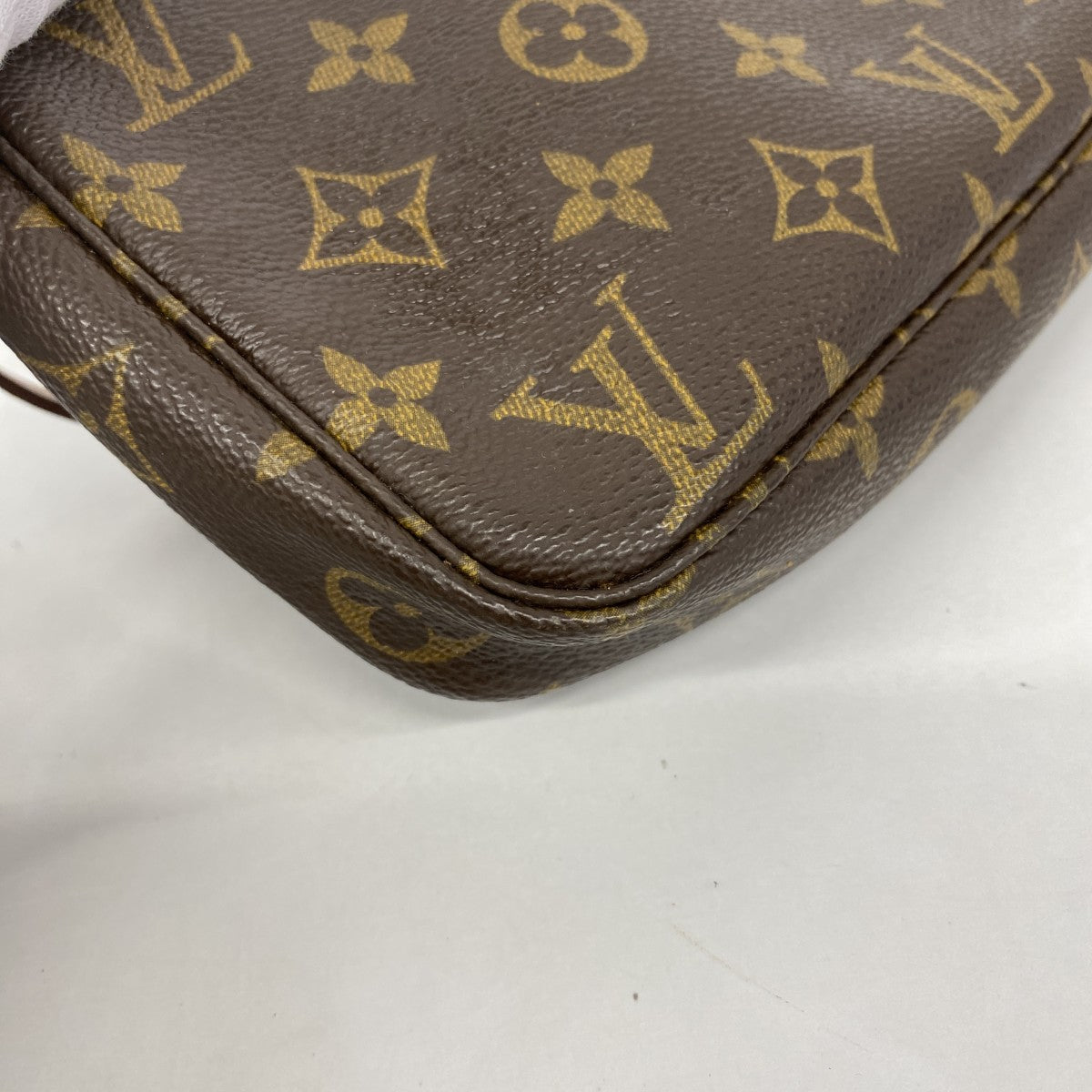 【6fa1093】ルイヴィトン ポーチ モノグラム ポシェットアクセソワール M51980 ブラウン【中古】レディース