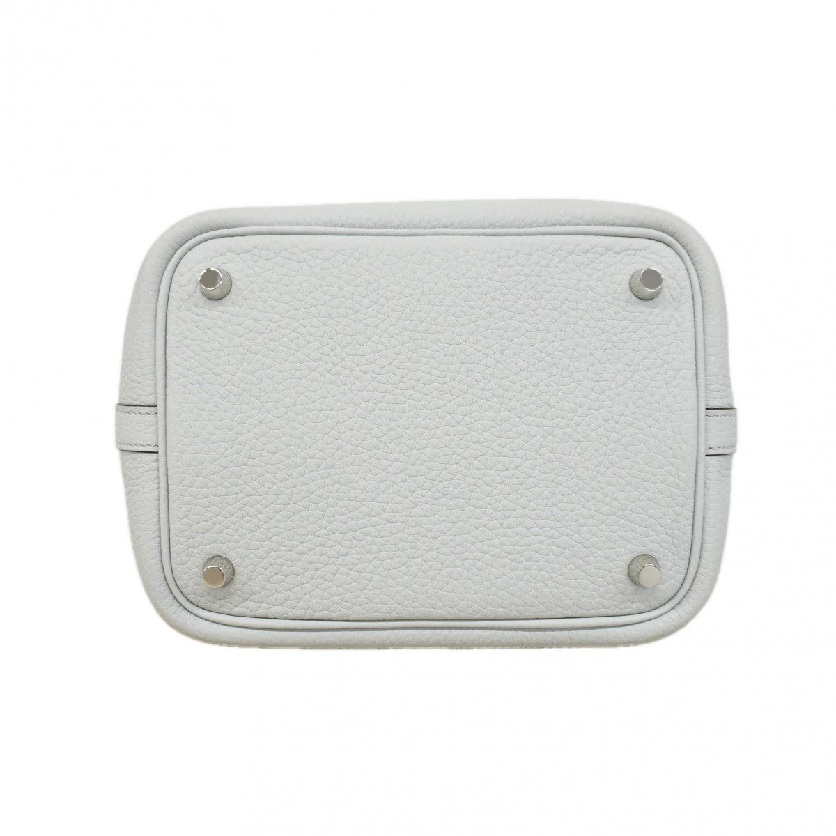 【6fa1096】エルメス ハンドバッグ ピコタンロックPM トリヨンクレマンス ブルーペール シルバー金具 W刻印【中古】レディース