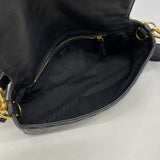 【6fa1099】フェンディ ハンドバッグ マンマバケット レザー ブラック ゴールド金具 2wayバッグ【中古】レディース
