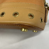 【6fa1101】クリスチャンディオール ハンドバッグ ストリートシック レザー ブラウン ゴールド金具【中古】レディース