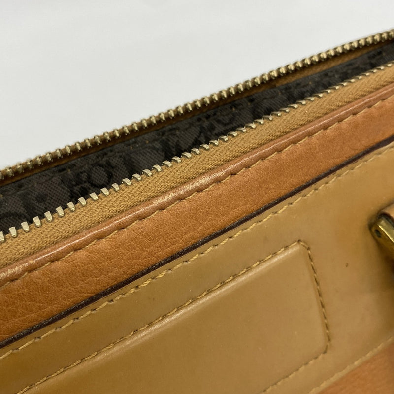 【6fa1101】クリスチャンディオール ハンドバッグ ストリートシック レザー ブラウン ゴールド金具【中古】レディース
