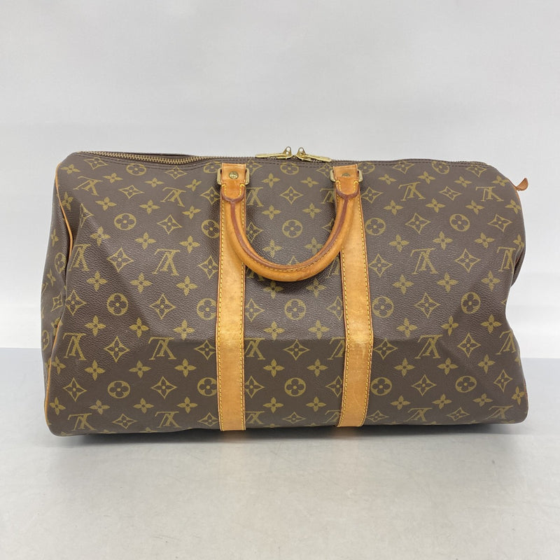【6fa1111】ルイヴィトン ボストンバッグ モノグラム キーポル45 M41428 ブラウン【中古】メンズ レディース ユニセックス